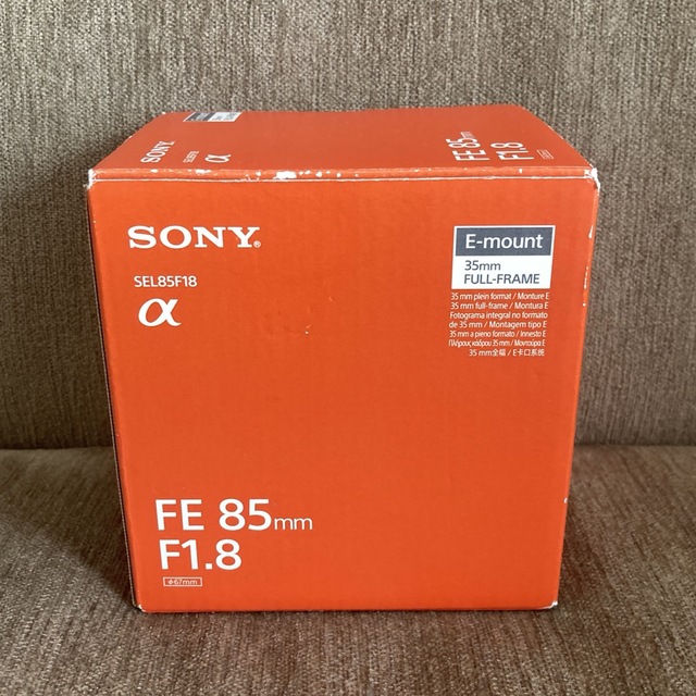 SONY  デジタル一眼カメラ　Eマウント用レンズ FE 85F1.8