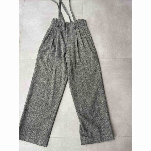 cygne シーニュ ウエストギャザーサスペンダータックパンツ ビッグ割引