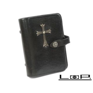 クロムハーツ(Chrome Hearts)の■中古■　クロムハーツ 手帳 カバー アジェンダ インヴォイス  ヘビー レザー ブラック 【A63106】(その他)