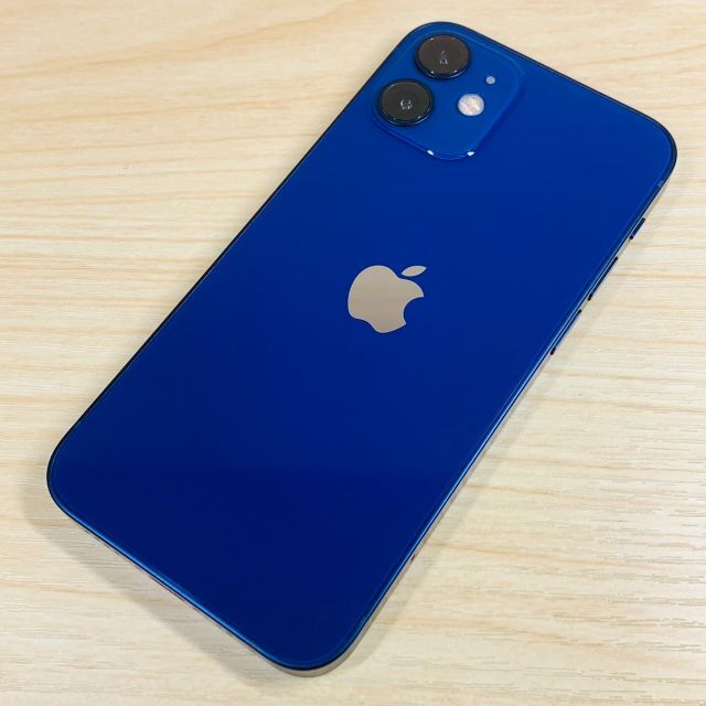 スマホ/家電/カメラ超美品 SIMﾌﾘｰ iPhone12 mini 64GB Blue P53