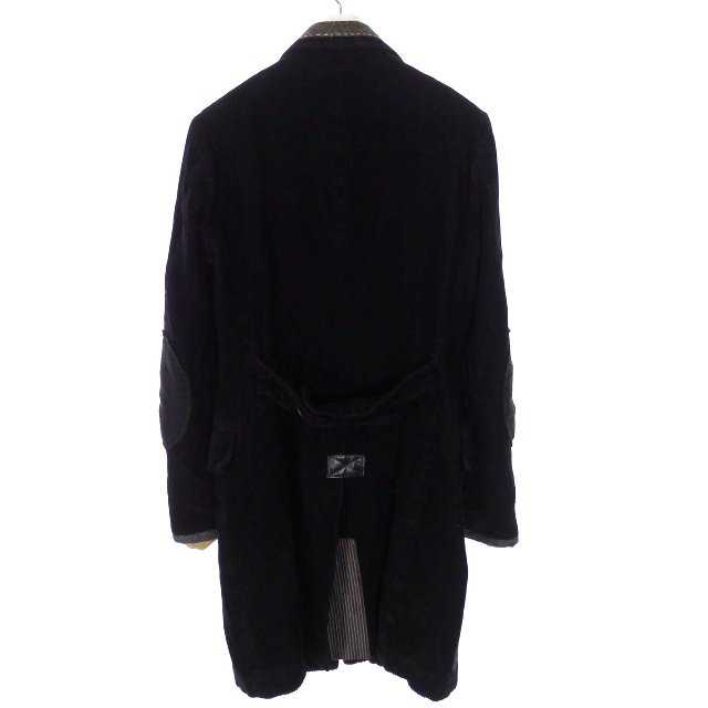 ジュンヤワタナベマン 13AW パッチワーク コーデュロイコート 縮絨 XS
