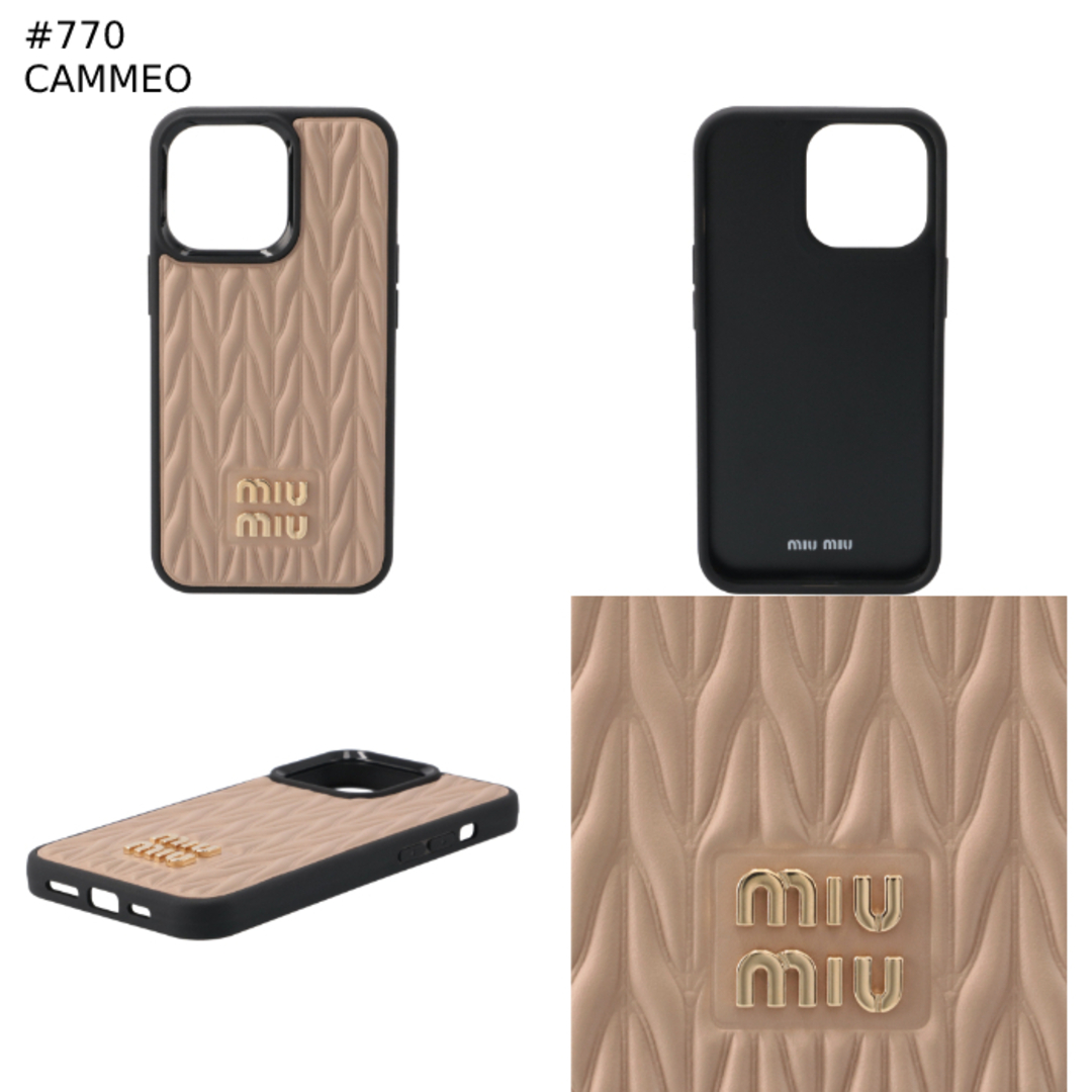 MIU MIU レザー マテラッセ iPhone13Proケース