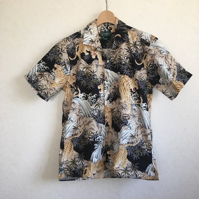 GITMAN BROS Vintage ギットマン 笹虎滝 アロハシャツ 100 %品質保証