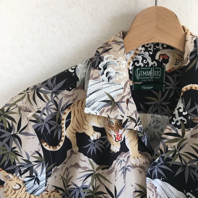 GITMAN BROS Vintage ギットマン 笹虎滝 アロハシャツ 都内で www