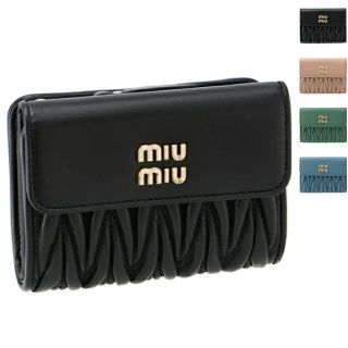 miumiu - ミュウミュウ MIU MIU 財布 二つ折り マテラッセ 折りたたみ
