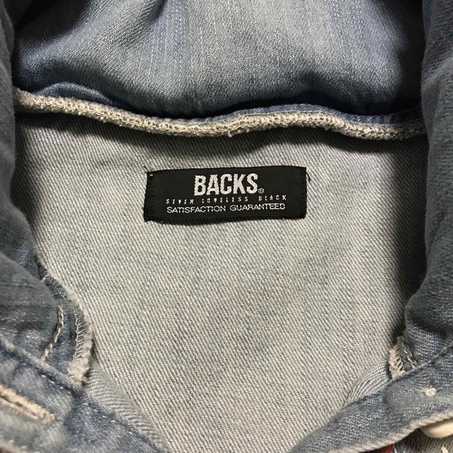 BACKS(バックス)の新品 BACKS ペイントデニムシャツ レディースのトップス(シャツ/ブラウス(長袖/七分))の商品写真