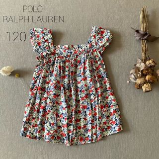 ポロラルフローレン(POLO RALPH LAUREN)のポロ ラルフ ローレン ｜肩フリル袖 大人色彩チューリップ柄 120(ブラウス)