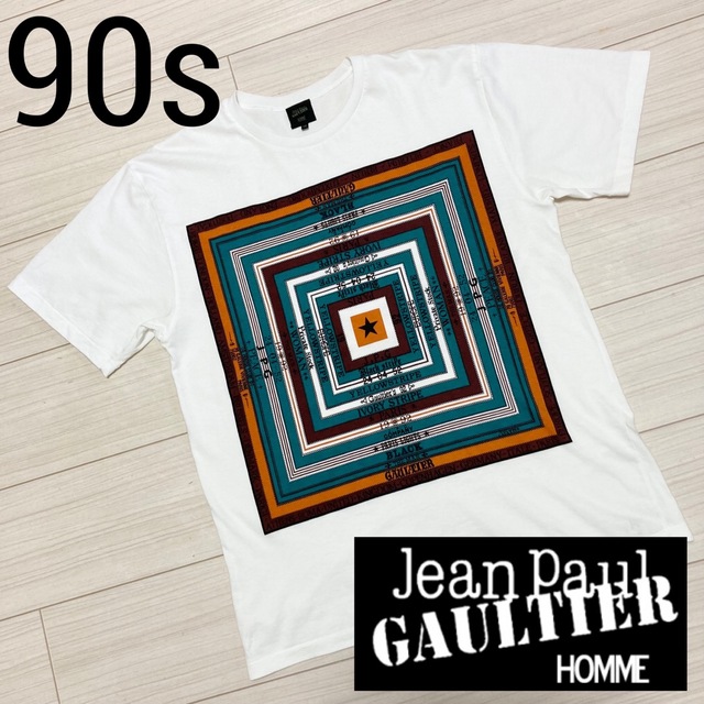 90s Vintage□Jean Paul GAULTIER□スクエア Tシャツ - Tシャツ ...