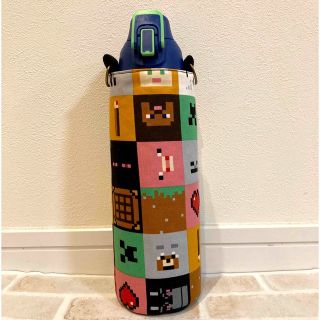 水筒カバー　サーモス1L  ハンドメイド　マインクラフト(外出用品)