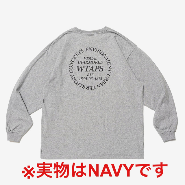 W)taps(ダブルタップス)のWTAPS URBAN TRANSITION LS COTTON NAVY L メンズのトップス(Tシャツ/カットソー(七分/長袖))の商品写真