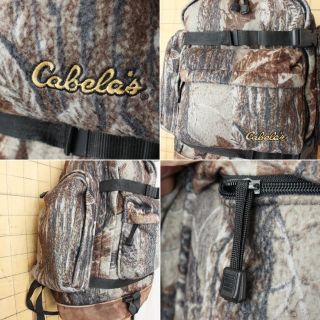 Cabelas リアルツリーカモリュックサック レザーアウトドア迷彩 ss121