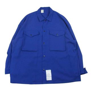 エヌハリウッド(N.HOOLYWOOD)のN.HOOLYWOOD エヌハリウッド 21AW  9212-BL03-007  WORK SHIRT ワーク 長袖シャツ ジャケット ブルー系 40【中古】(シャツ)