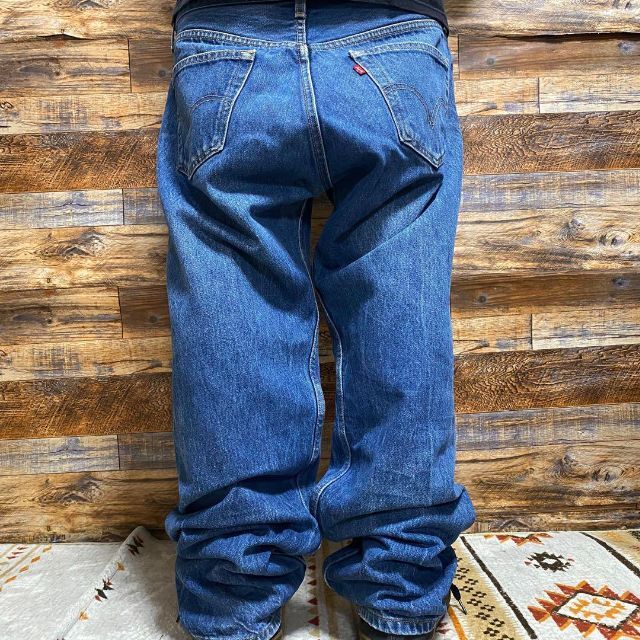 ART VINTAGE(アートヴィンテージ)のリーバイス501w35デニムテーパードジーンズジーパンメンズ古着青ブルーGパン メンズのパンツ(デニム/ジーンズ)の商品写真