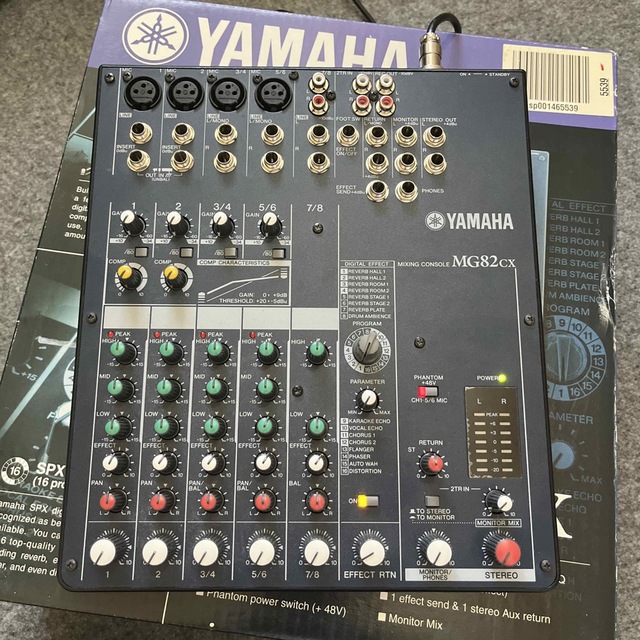 ヤマハ(ヤマハ)のヤマハミキサー　mixing console MG82cx 楽器のレコーディング/PA機器(ミキサー)の商品写真