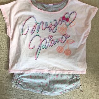 メゾピアノジュニア(mezzo piano junior)のメゾピアノジュニア　Tシャツとタンクトップセット(Tシャツ/カットソー)