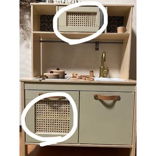 イケア(IKEA)のラタン　IKEAおままごと　DIY(知育玩具)