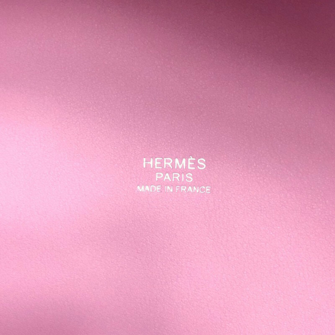 エルメス HERMES ピコタンロックPM ラッキーデイジー U刻 モーヴシルベストル×キュイブール シルバー金具 スイフト レディース ハンドバッグ約18cmマチ