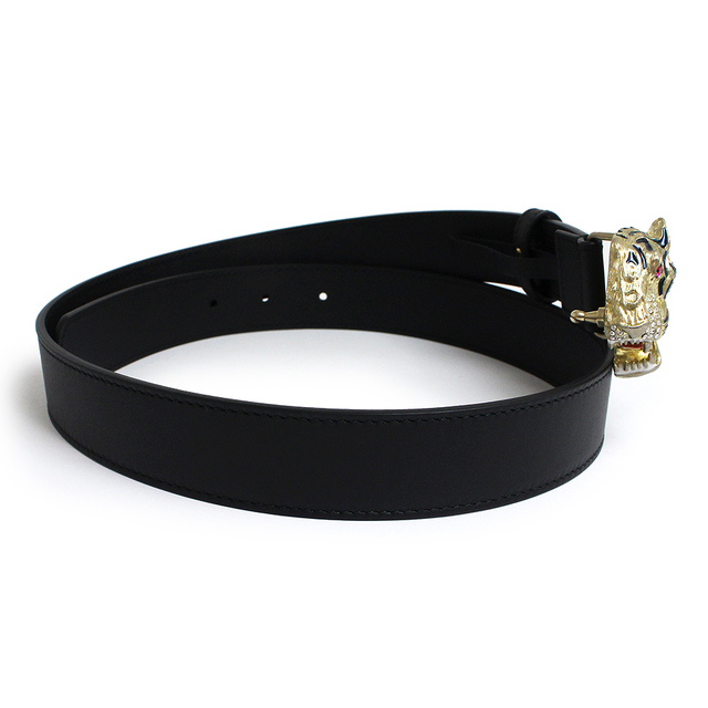Gucci - グッチ ラジャ タイガーヘッド トラ 虎 ラインストーン ベルト