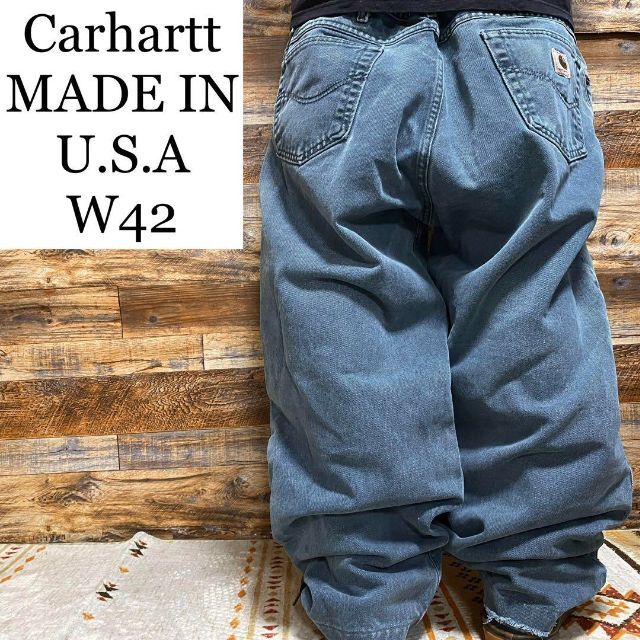 カーハート Carhartt スケーター 90s デニム Gパン 青