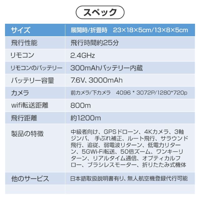 ドローン X2-PRO 無人航空機登録代行付き 中級者向け 日本語取扱説明書有り エンタメ/ホビーのおもちゃ/ぬいぐるみ(ホビーラジコン)の商品写真