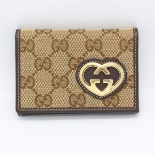 グッチ(Gucci)のグッチ ラブリー カードケース GGキャンバス 名刺入れ U04832(名刺入れ/定期入れ)