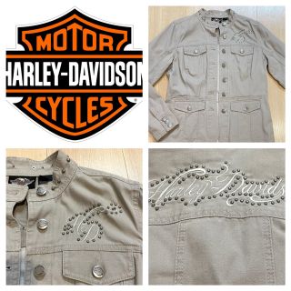 ハーレーダビッドソン(Harley Davidson)の（大幅値引き）ハーレーダビッドソン レディース コットン ライダースジャケット(ライダースジャケット)