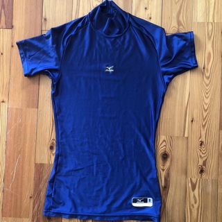 ミズノ(MIZUNO)の野球　ジュニア用　アンダーシャツ　半袖　ブルー(ウェア)