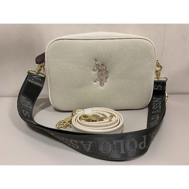 ☆極美品☆ U.S.POLO ASSN ショルダーバッグ 白