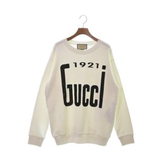 グッチ(Gucci)のGUCCI グッチ スウェット XS 白 【古着】【中古】(トレーナー/スウェット)