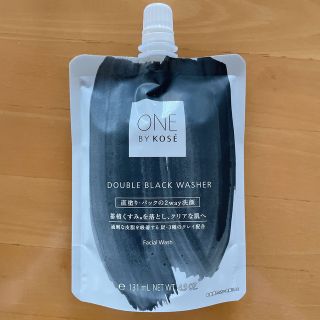 ワンバイコーセー(ONE BY KOSE（KOSE）)のワンバイコーセー　ダブルブラックウォッシャー(洗顔料)