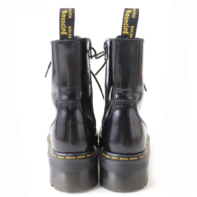 Dr.Martens(ドクターマーチン)の美品△Dr.Martens ドクターマーチン JADON ジェイドン 1460 8EYE BOOT 8ホール 厚底 レザーブーツ サイドZIP付き ブラック レディース UK5　e04-st30313-48 レディースの靴/シューズ(ブーツ)の商品写真