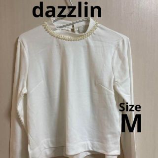 ダズリン(dazzlin)の6a127 dazzlin レディースブラウス　真珠付きブラウス(シャツ/ブラウス(長袖/七分))