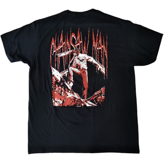 海外公式　チェンソーマン　Tシャツ　XL　黒　両面プリント　アニメTシャツ *(Tシャツ/カットソー(半袖/袖なし))