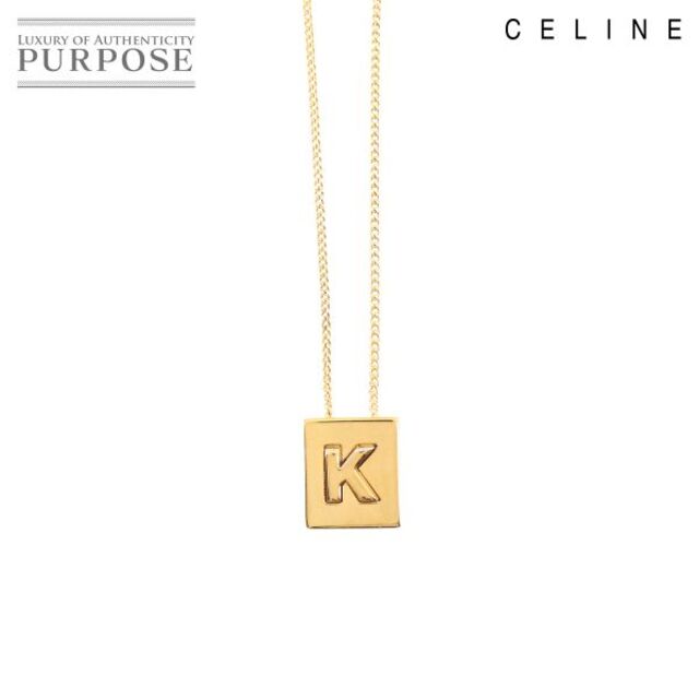 セリーヌ CELINE アルファベット K ネックレス ゴールド アクセサリー 46N0K6BRA VLP 90184268