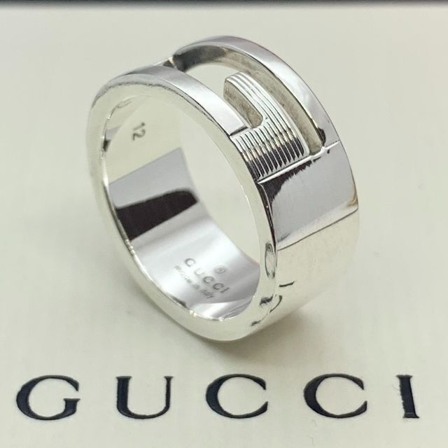 Gucci(グッチ)の105 極美品 グッチ G リング 指輪 刻印 12 日本サイズ 11 シルバー レディースのアクセサリー(リング(指輪))の商品写真