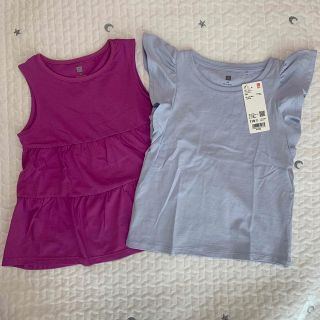 ユニクロ(UNIQLO)のユニクロ♡ティアードT  フリルT  110(Tシャツ/カットソー)