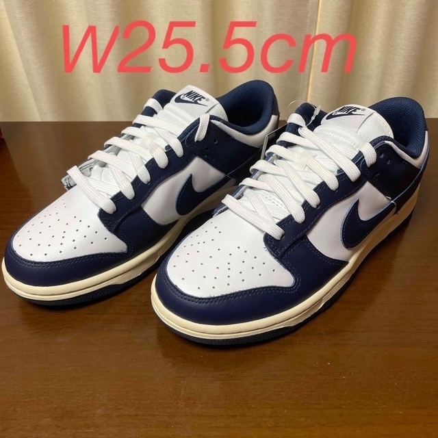 NIKE(ナイキ)のNike WMNS Dunk Low "Vintage Navy" 25.5cm レディースの靴/シューズ(スニーカー)の商品写真