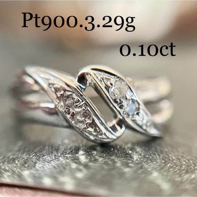 Pt900*0.1ct*3.29g*11号*ダイヤモンドデザインリング | www.jarussi.com.br