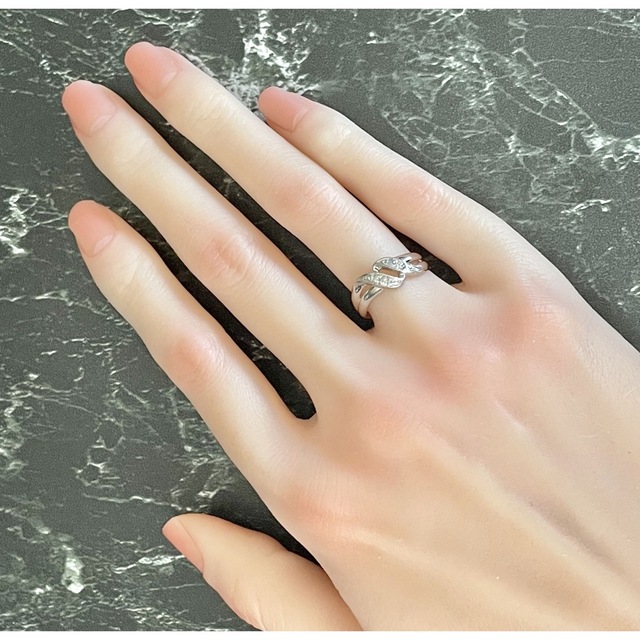 Pt900*0.1ct*3.29g*11号*ダイヤモンドデザインリング | www.jarussi.com.br