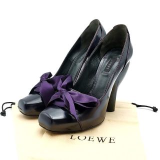 ロエベ(LOEWE)の美品 ロエベ LOEWE パンプス レザー 03-23033103(ハイヒール/パンプス)