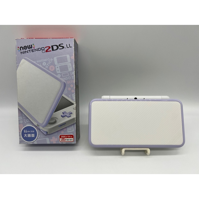 箱付き】Newニンテンドー2DS LL ホワイト×ラベンダー 本体 動作品