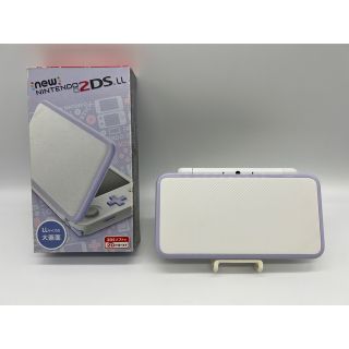 ニンテンドー2DS(ニンテンドー2DS)の【箱付き】Newニンテンドー2DS LL ホワイト×ラベンダー 本体 動作品(携帯用ゲーム機本体)