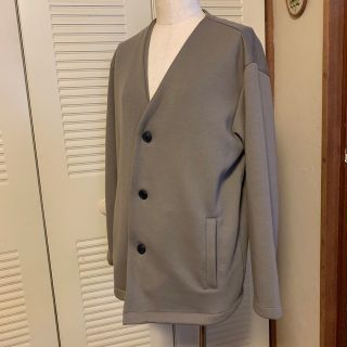 GU - gu ミハラヤスヒロ ノーカラージャケット ストライプ サイズSの