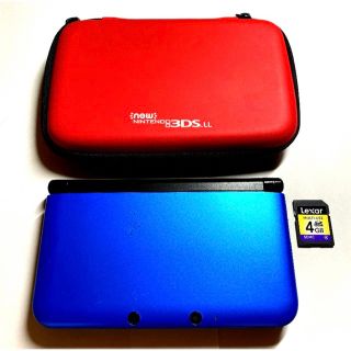 ニンテンドー3DS(ニンテンドー3DS)のニンテンドー3DS LL ブルー×ブラック(家庭用ゲーム機本体)