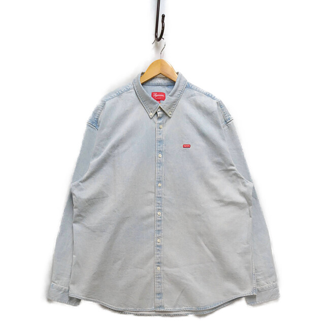 SUPREME シュプリーム Small Box Shirt Denim 加工 デニム 長袖シャツ