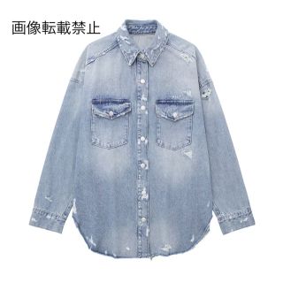 🎀4月新作🛍10966◇ダメージ デニム ジャケット(Gジャン/デニムジャケット)