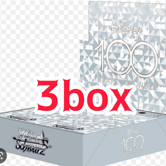 Box/デッキ/パックDisney100 ヴァイスシュバルツ　ブースターパック　　3box