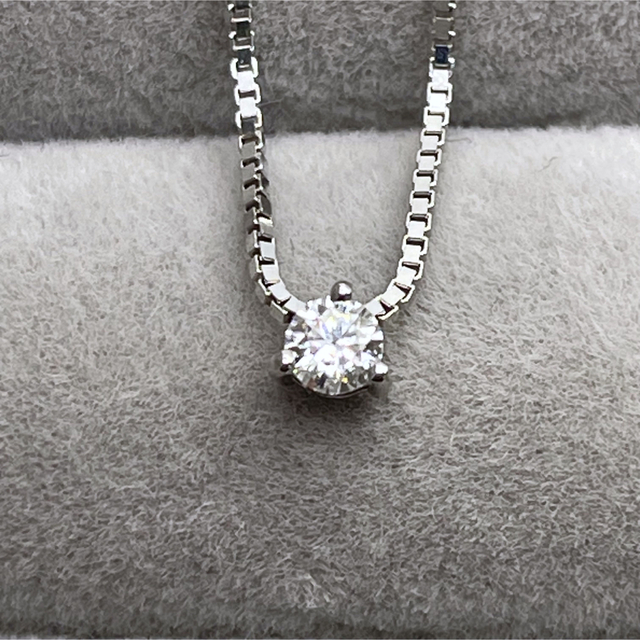 シルバーダイヤネックレス 0.10ct モアッサナイト