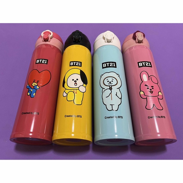 防弾少年団(BTS)(ボウダンショウネンダン)の新品　BTS BT21 バンタン　TATA テテ　水筒　タンブラー　500ミリ インテリア/住まい/日用品のキッチン/食器(タンブラー)の商品写真