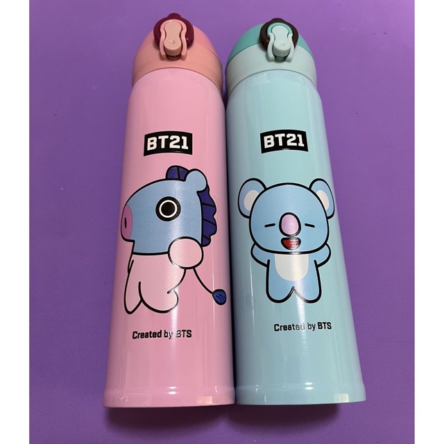 防弾少年団(BTS)(ボウダンショウネンダン)の新品　BTS BT21 バンタン　TATA テテ　水筒　タンブラー　500ミリ インテリア/住まい/日用品のキッチン/食器(タンブラー)の商品写真